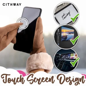 Cithway™ Cute Fluffy Cuffs Women Suede Gloves