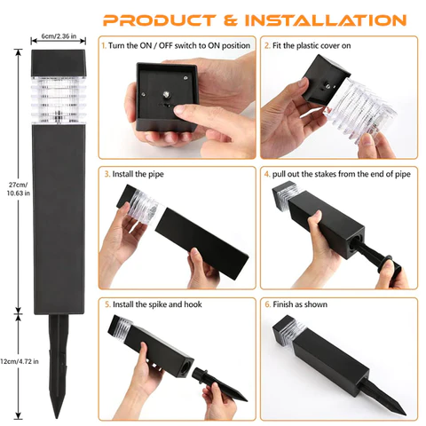 Demoio® WinterGuard EcoThaw Solar-Powered De-Icing Light