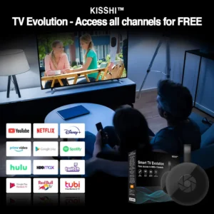 KISSHI™ Smart TV Evolution Free Access to 9000+ Channels