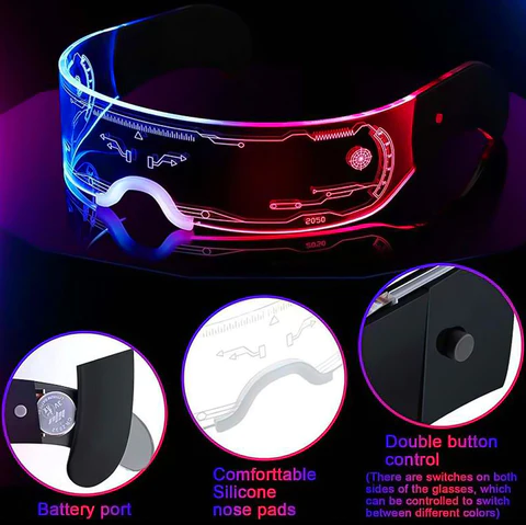 NOWORDUP™ Cyberpunk-style LED Illuminated Glasses