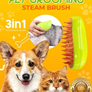 Pet Grooming Steam Brush