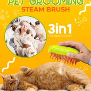 Pet Grooming Steam Brush