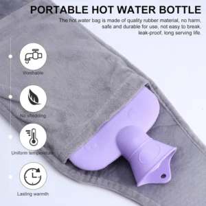 Plush Refillable Hot Water Bottle Belt