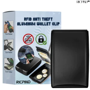 RICPIND RFID Anti-Theft Aluminum Wallet Clip