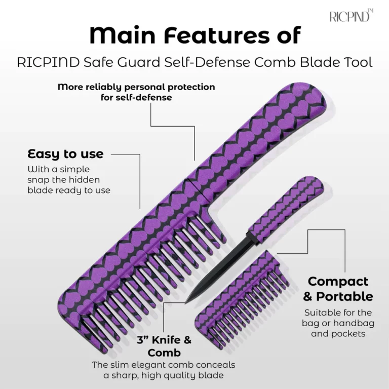 RICPIND Safe Guard Self-Defense Comb Blade Tool