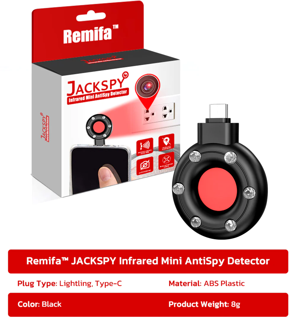 Remifa™ JACKSPY Infrared Mini AntiSpy Detector