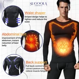 Sugoola™ Far-Infrared Tourmaline Therapy Gynecomastia Mens Undershirt-T