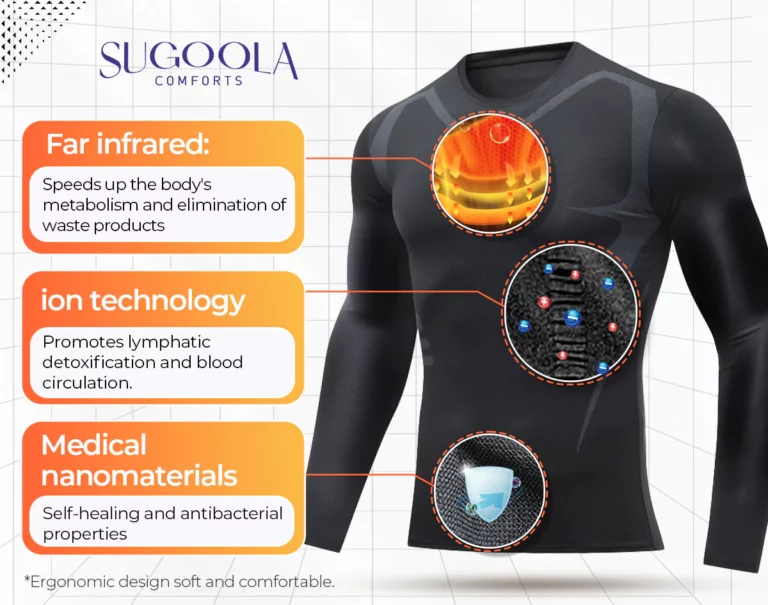 Sugoola™ Far-Infrared Tourmaline Therapy Gynecomastia Mens Undershirt