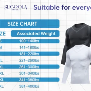 Sugoola™ Far-Infrared Tourmaline Therapy Gynecomastia Mens Undershirt