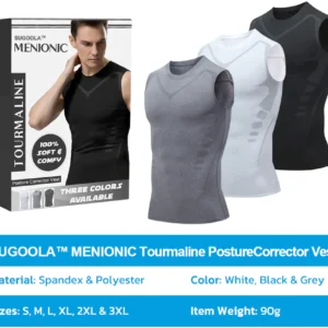 Sugoola™ MENIONIC Tourmaline PostureCorrector Vest