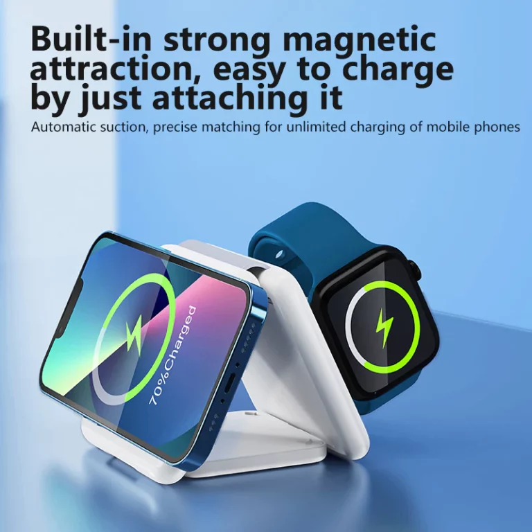 The FoldMag 3rd Gen - Magnetic Triple-in-One Wireless Charger