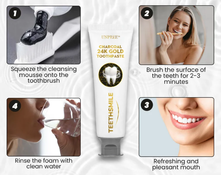 UNPREE™ Charcoal 24K Gold Whitening Toothpaste