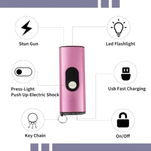 iRosesilk™ MiniDefend Ultimate 50.000.000 USB Stun Gun