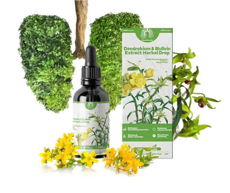 BREATHE-RIGHT DENDROBIUM & MULLEIN EXTRACT: POWERFUL LUNG SUPPORT CLEANSE & RESPIRATORY