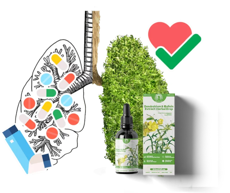 BREATHE-RIGHT DENDROBIUM & MULLEIN EXTRACT: POWERFUL LUNG SUPPORT CLEANSE & RESPIRATORY