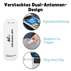 Biancat™ LTE-Router Kabelloser USB-Mobilfunk-Breitbandadapter