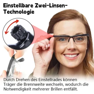 Biancat™ VisionFlex Präzisions-Lesebrille mit einstellbarer Stärke