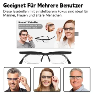 Biancat™ VisionFlex Präzisions-Lesebrille mit einstellbarer Stärke