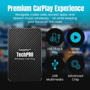 Ceoerty™ TechPRO Wireless CarPlay