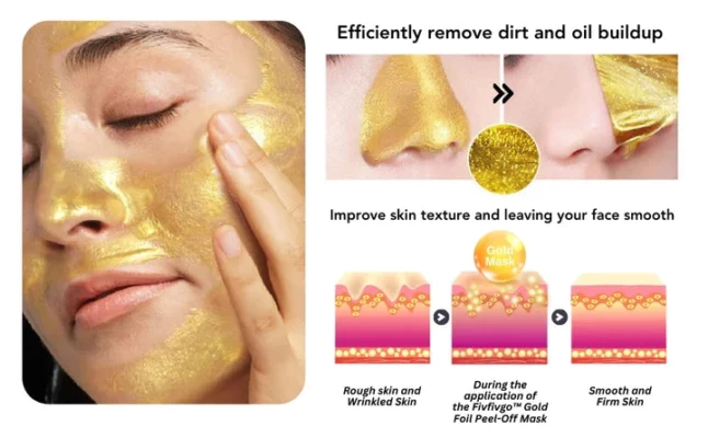 Fivfivgo™ Gold Foil Peel-Off Mask