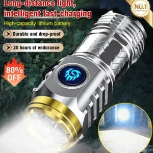 German Three-eyed Monster Mini Flash Super Power Flashlight