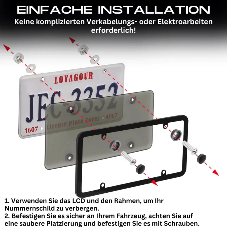 InviPlate™ LCD-Autokennzeichenschutz