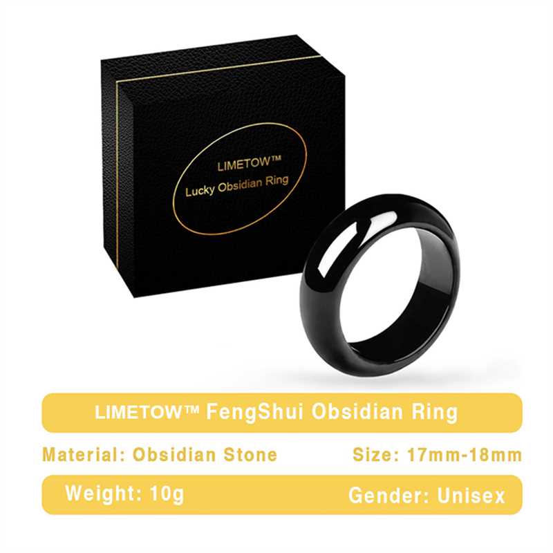 LIMETOW™ Lucky Obsidian Ring