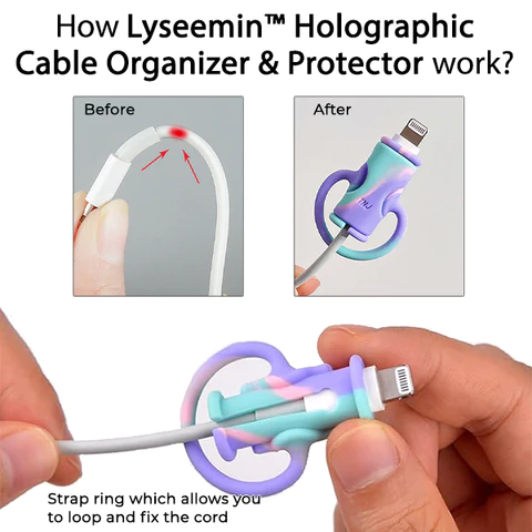 Lyseemin™ Holographic Cable Organizer & Protector