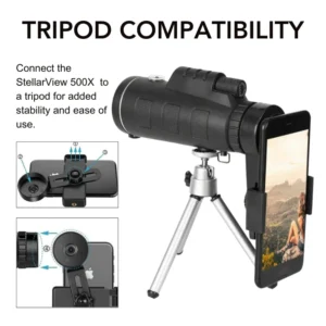 Lyseemin™ StellarView 500X Ultra-Portable Night Vision Binoculars