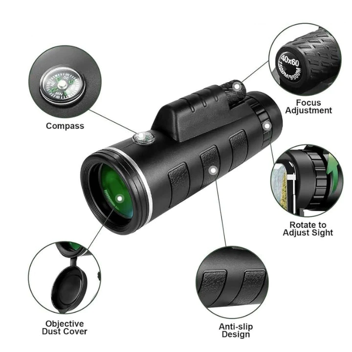 Lyseemin™ StellarView 500X Ultra-Portable Night Vision Binoculars