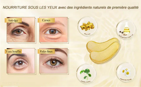 Nouvelle recherche - Patch pour les yeux en or 24K