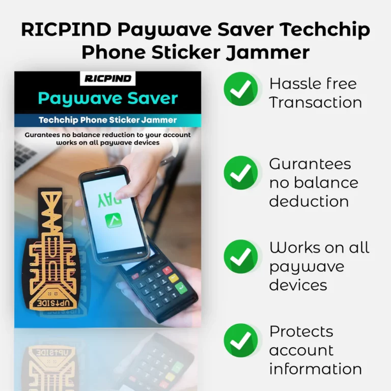 RICPIND 2 Paywave Saver Techchip Phone Sticker Jammer