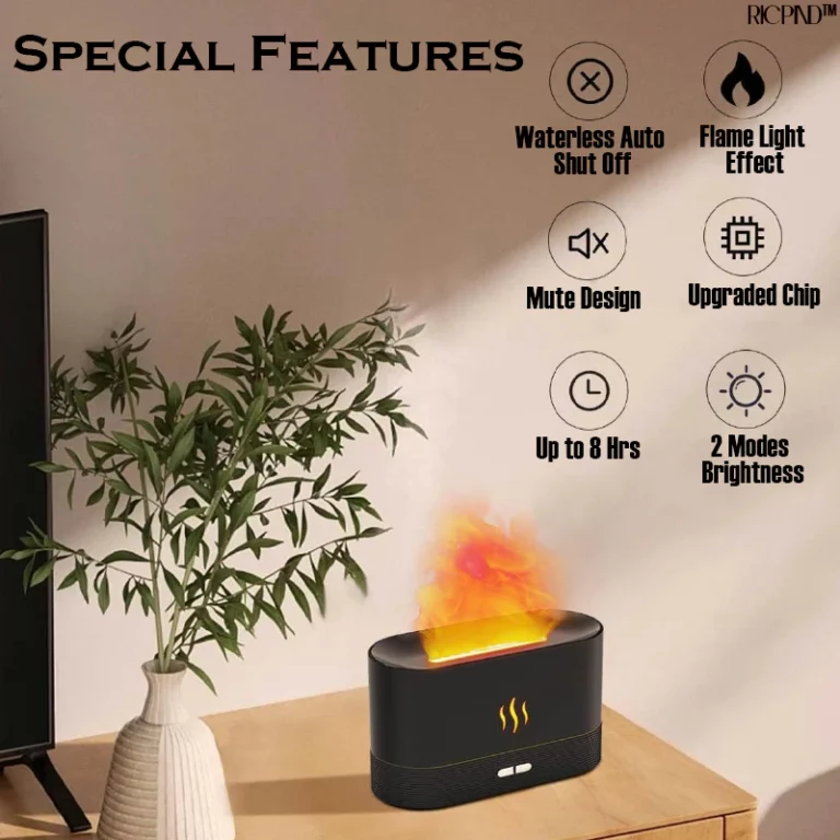 RICPIND Flame Aroma Ultrasonic Air Humidifier