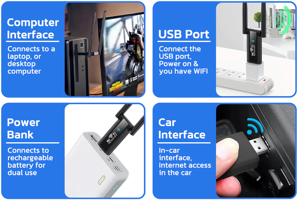 Remifa™ Portable Satellite WiFi USB