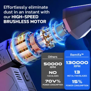 Lyseemin™ HIGH-RPM Tragbares elektrisches Heißluft-Schneefegegebläse