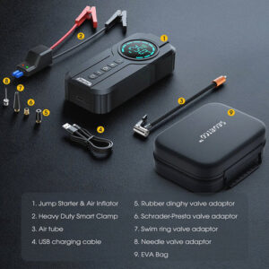 Lyseemin™ Smart Multipurpose Air Compressor - Jump Starters - Battery Charging Systems