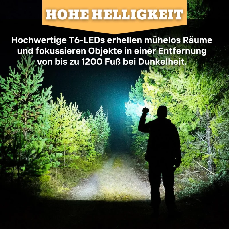 VisionElite™ LEISTUNGSSTARKE Taktische Taschenlampe