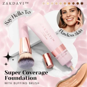 Zakdavi™ Super Coverage Foundation with Buffing Brush