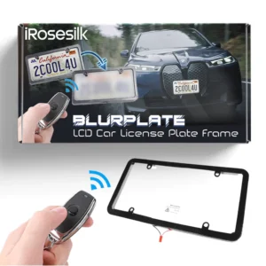 iRosesilk™ BlurOUT Plate LCD Car License Plate Frame