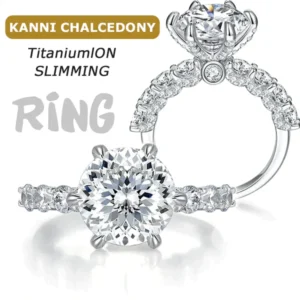 LIMETOW™ Magnetology Lymphvity Therapy Moissanite Diamond Ring