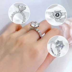 LIMETOW™ Magnetology Lymphvity Therapy Moissanite Diamond Ring