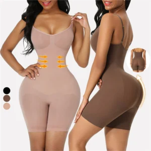 Seamless Adjustable Straps Shaping Full BodySuit