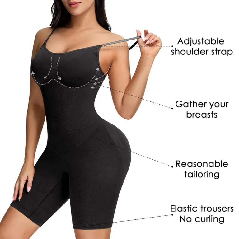 Seamless Adjustable Straps Shaping Full BodySuit