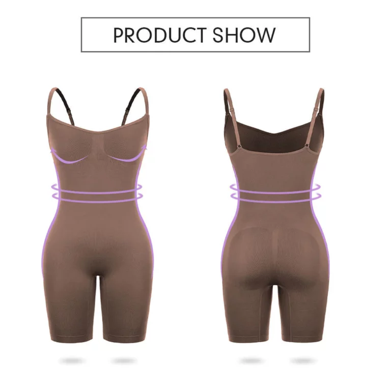 Seamless Adjustable Straps Shaping Full BodySuit