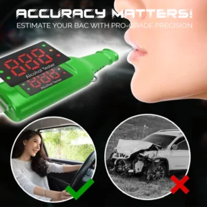 iRosesilk™ Portable Mobile Breathalyzer Keychain