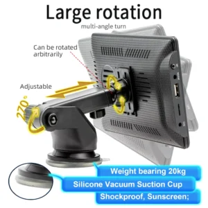 7-Inch Bluetooth Car Display for Apple & Android