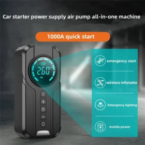 AirOmn™ Smart Multipurpose Air Compressor - Jump Starters - Battery Charging Systems