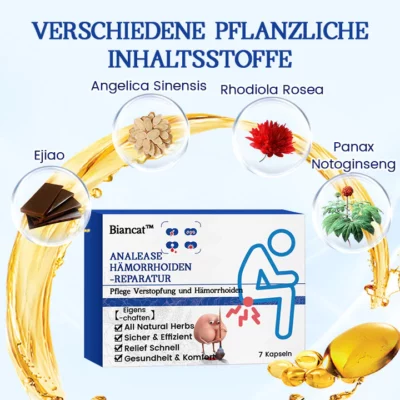 Biancat™ AnalEase Hämorrhoiden-Reparatur Kräuterkapseln