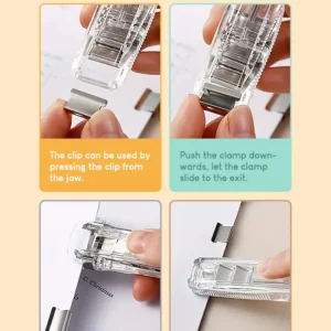 ClipLock Pin-Free Seamless Mini Stapler