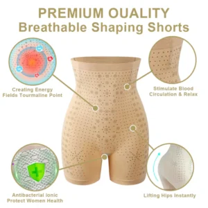 EXPECTSKY™ High waisted Ice Silk ion Fiber Repair Shaper shorts